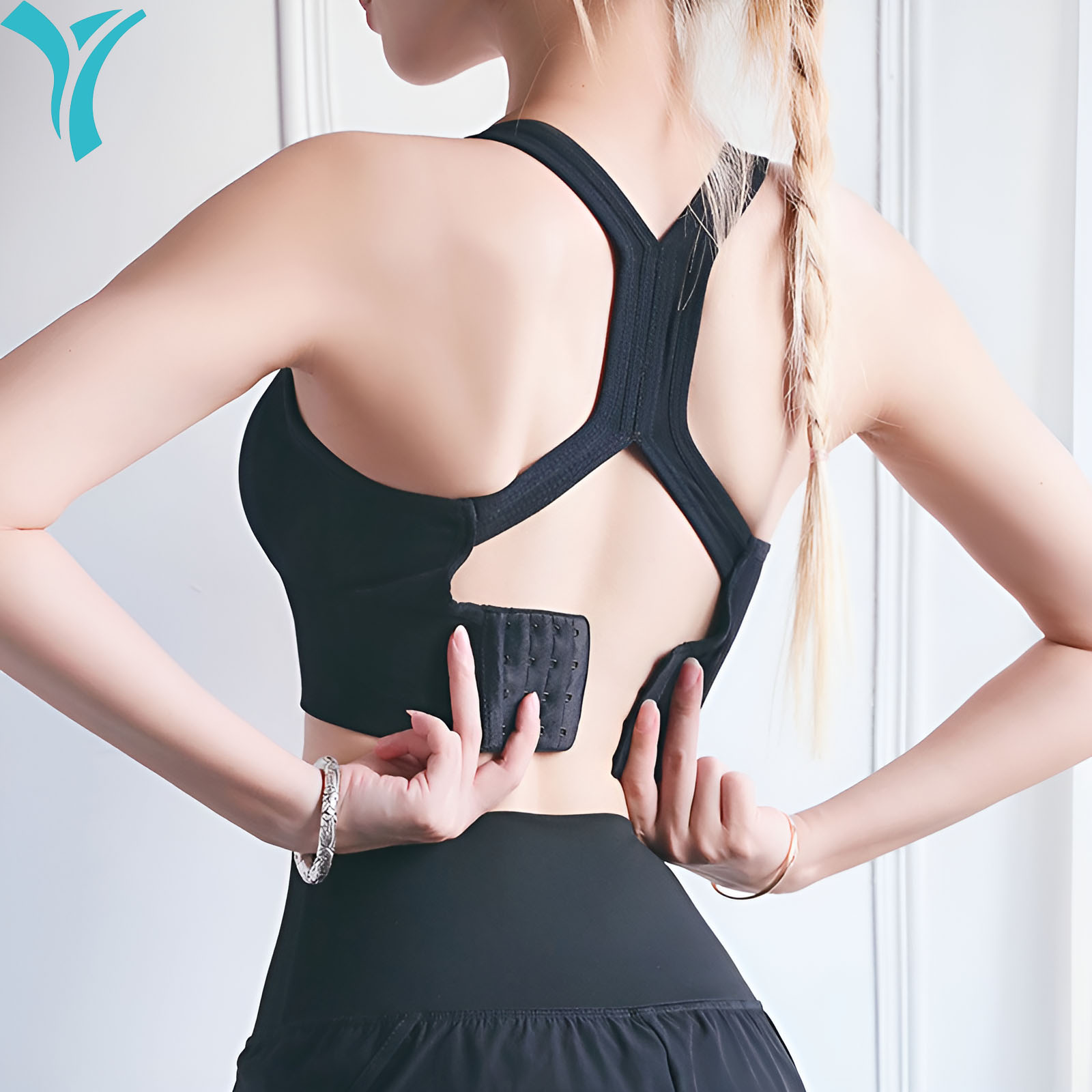 Yoga Fitness Ring - ZHUOHUA Sports Bra for Women,Cross over