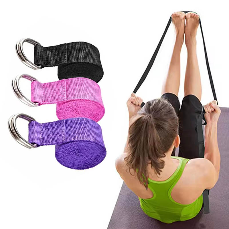 Yoga Fitness Ring - 183*3.8cm Cotton Yoga Strap With Adjustable
