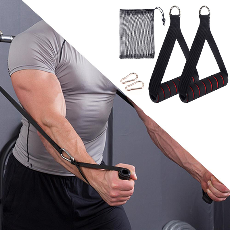 Yoga Fitness Resistance Band - Heavy Duty Cable Machine Handle With