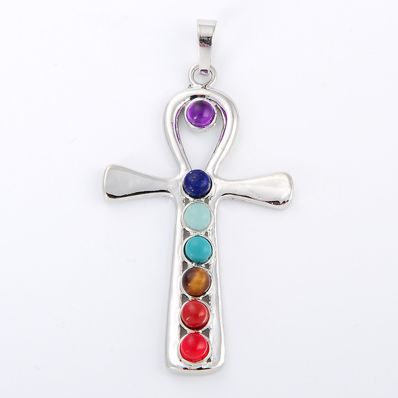 7 Chakra Stone Necklace Pendan - Yoga Health & Fitness Center ulasan dan harga