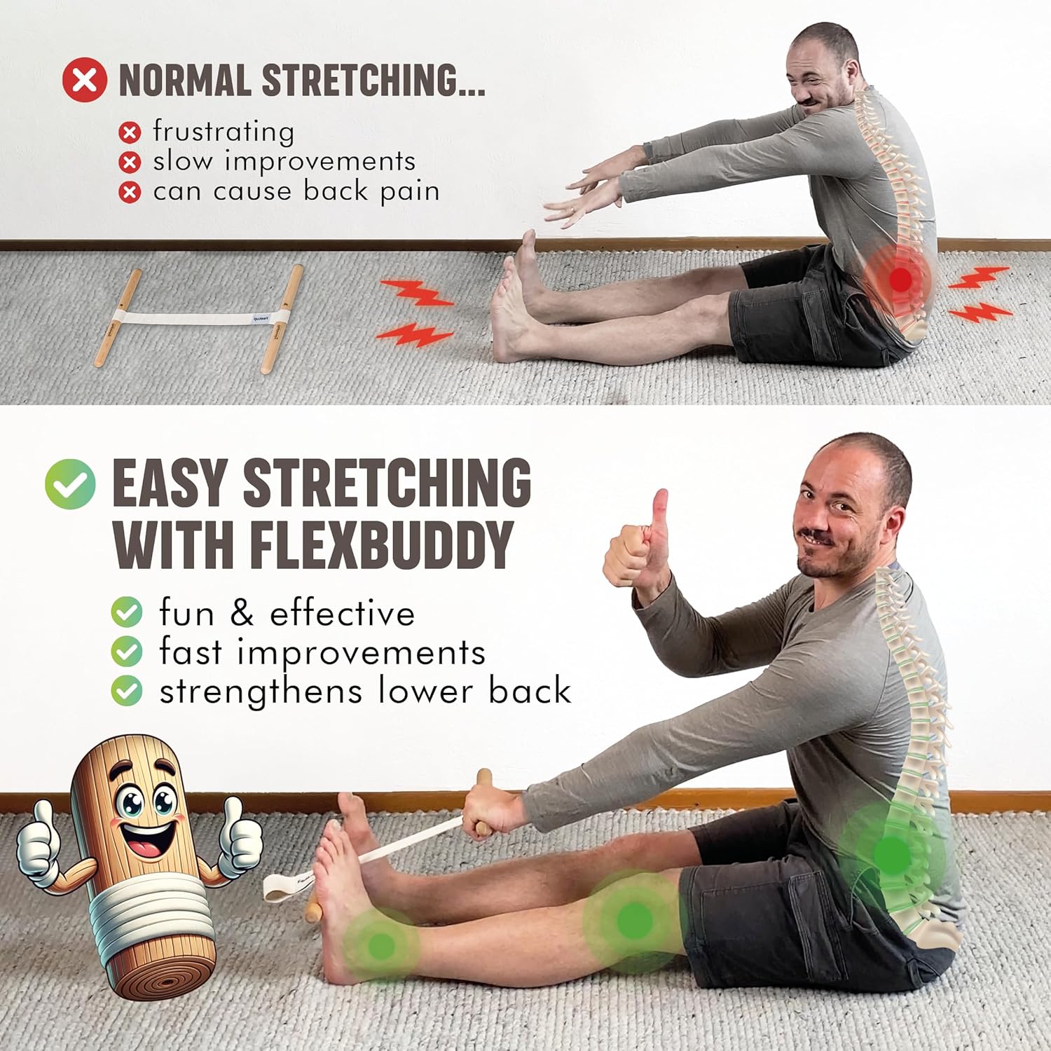 Hamstring Stretcher Adjustable - Fitness Of Yoga ulasan dan harga