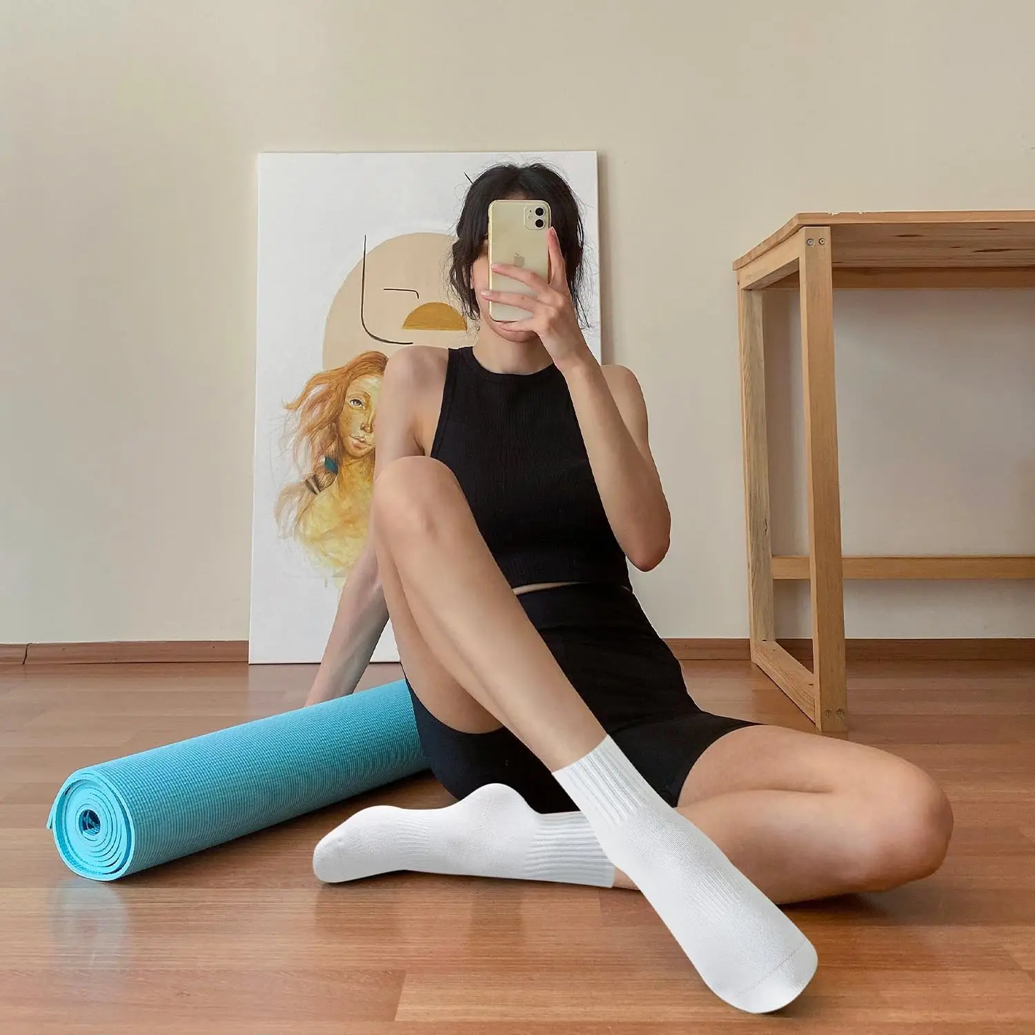 4 pairs of women's yoga socks, - Yoga & Fitness Classes By Niharika Zirakpur Reviews ulasan dan harga