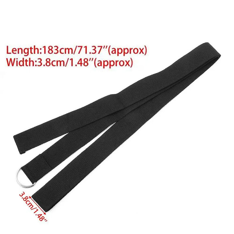 183*3.8cm Cotton Yoga Strap Wi - Yoga Fitness Ring ulasan dan harga