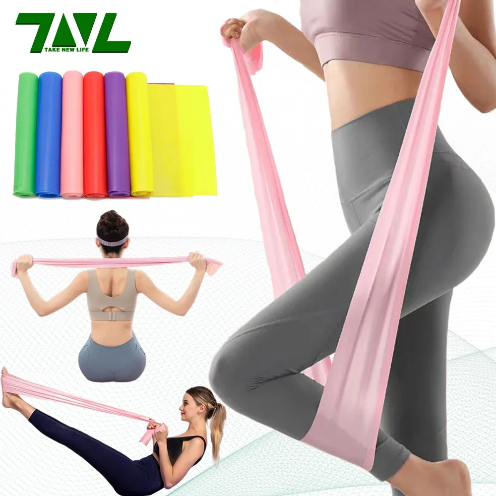 Length 200cm Yoga Pilates Stre - Yoga Fitness Resistance Band ulasan dan harga