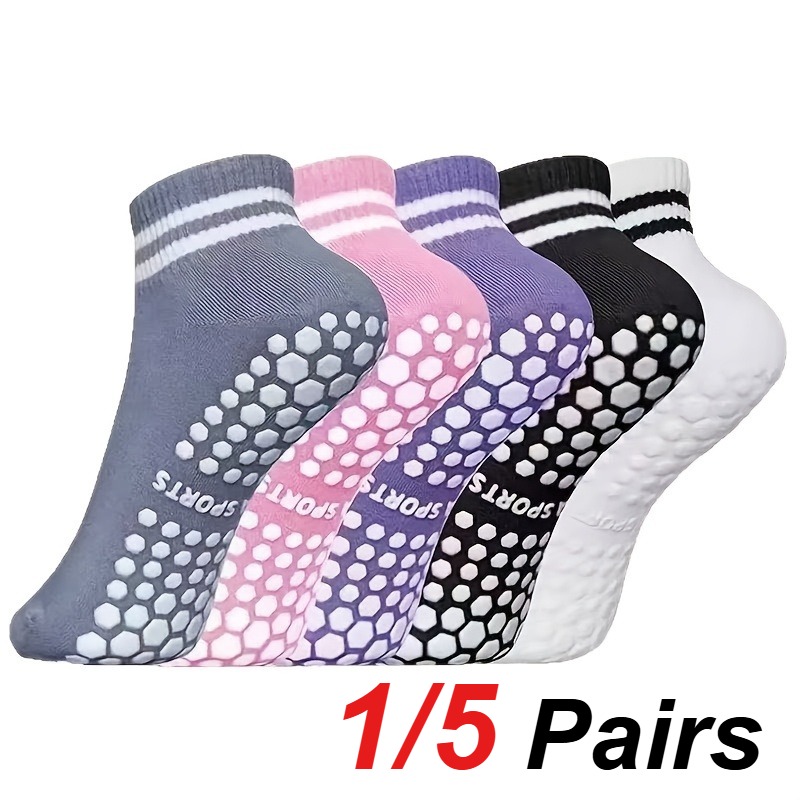 1/5 Pair Women's Silicone Anti - Fitness Yoga Pilates ulasan dan harga