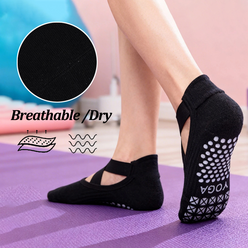 Women Non-Slip Yoga Socks Sili - Fitness Yoga Pilates ulasan dan harga