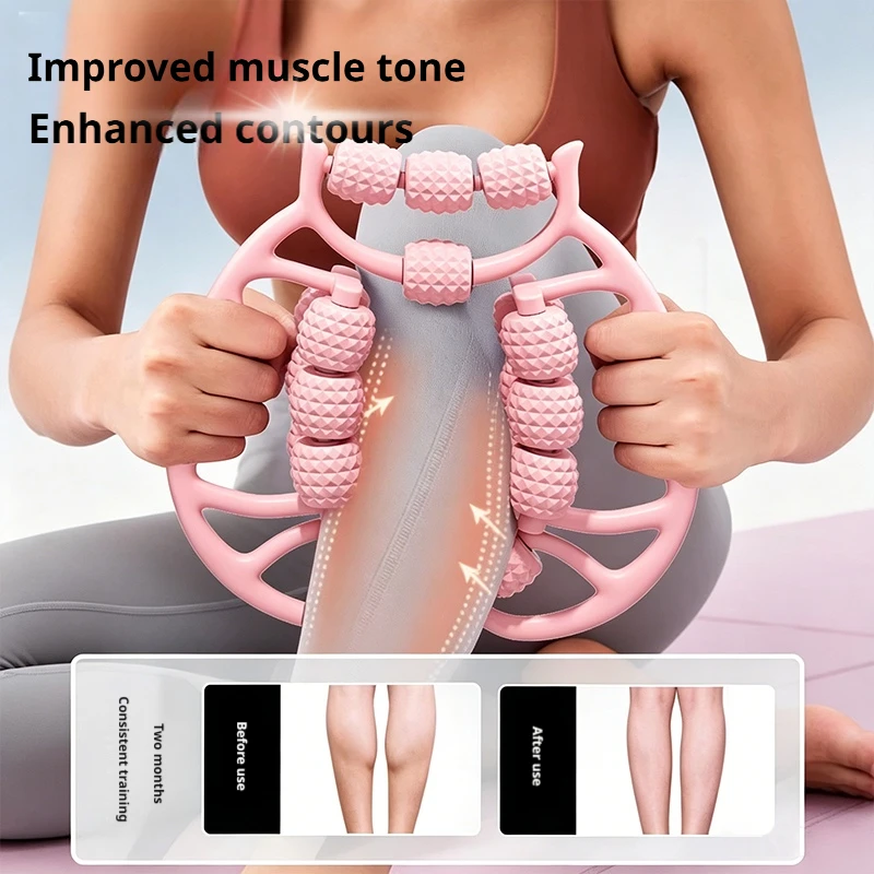 18 Wheels Leg Massager Roller  - Yoga Fitness Ring ulasan dan harga