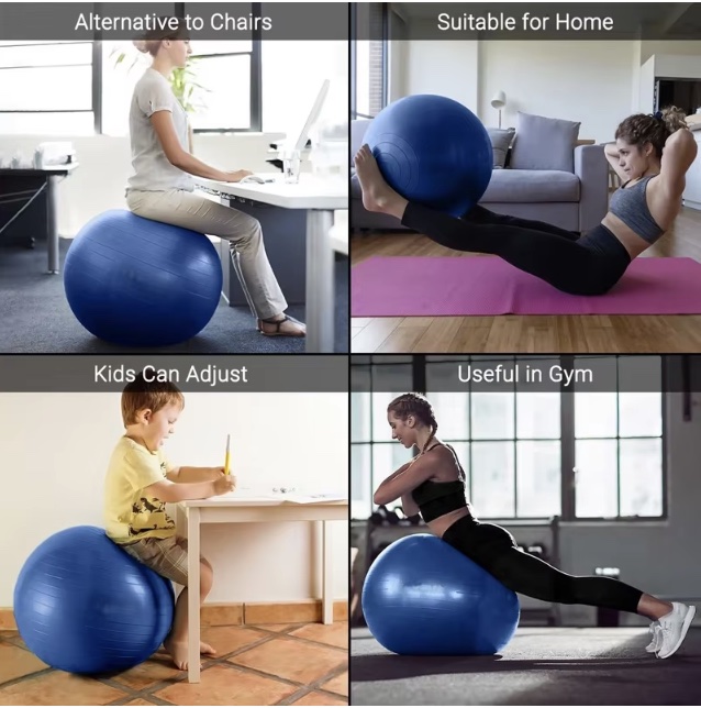 Yoga Ball 75cm Explosion-proof - Bosu Ball Balance ulasan dan harga