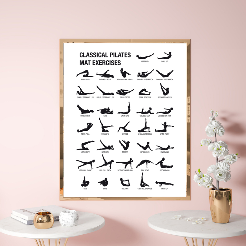 Frameless Pilates Workout Char - Fitness Yoga Pilates ulasan dan harga