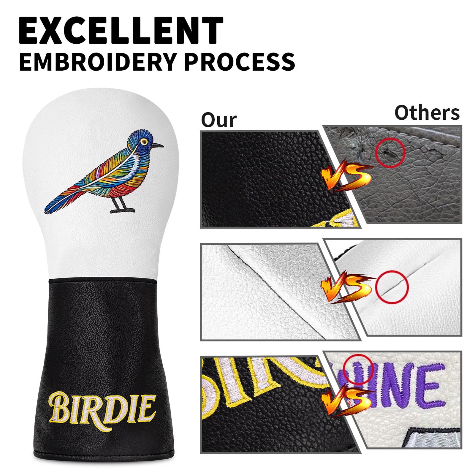 Colorful Bird Embroidery Golf  - Resistance Bands ulasan dan harga