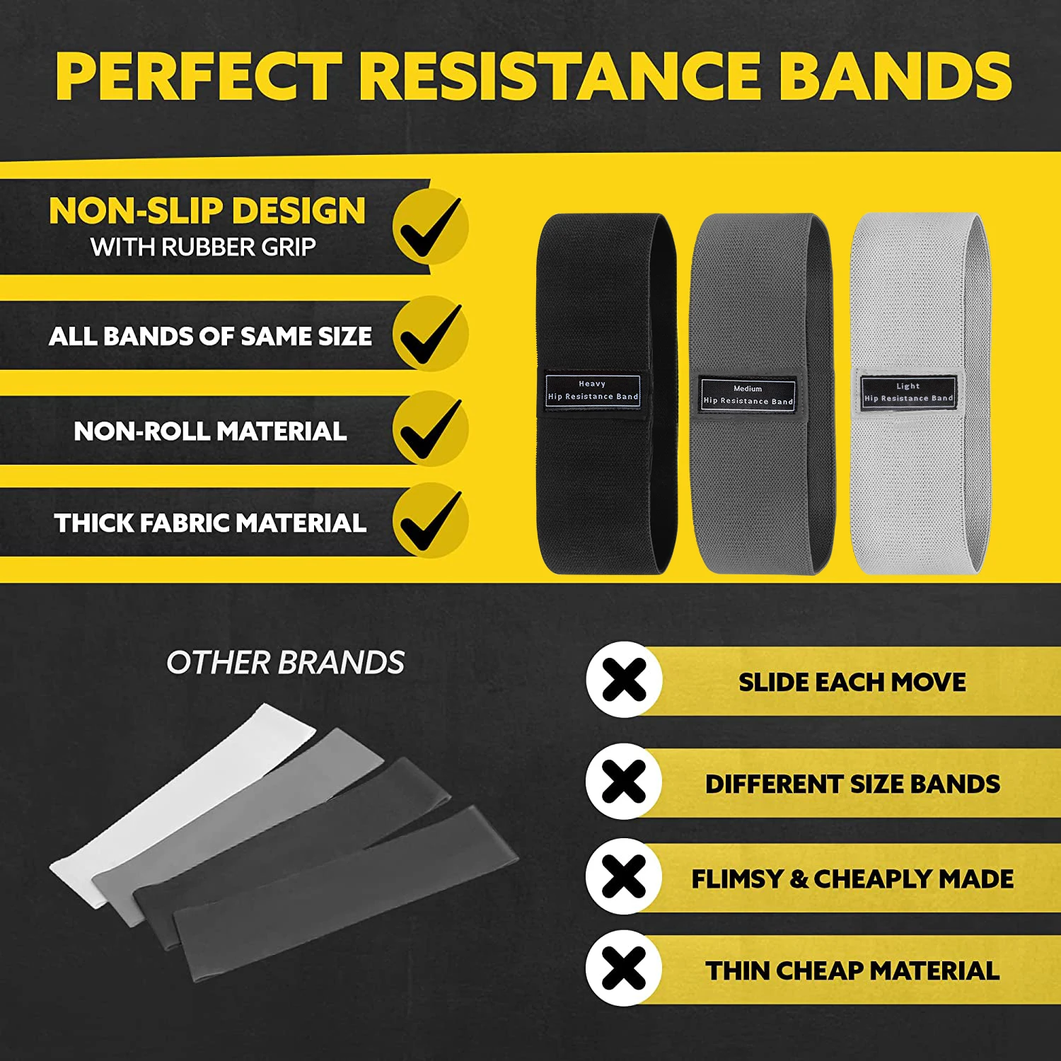 Fabric Resistance Hip Booty Ba - Yoga Fitness Resistance Band ulasan dan harga